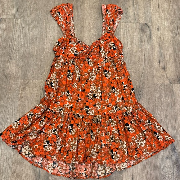Free People Dresses & Skirts - Free People Red Floral Dress